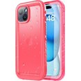 thumbnail image 1 of TEMOGU-Phone Case for iPhone 15 - Compatible with iPhone 15 Waterproof Case, 360 Full Body Protection with Screen Protector [IP68 Waterproof Phone Case][Military-Grade Shockproof|Dustproof], Pink, 1 of 4
