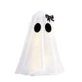 thumbnail image 3 of Outdoor Halloween Decorations, 24 Inch Black Bow Ghost Halloween Decor, Light Up White Standing Halloween Ghost Decoration, 1 Piece Cute Ghost Halloween Decor Piece, Versatile, 3 of 7