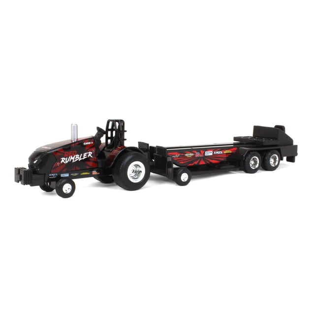 Tractor de juguete Case IH Magnum Red Rumbler con trineo 1/64