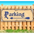 thumbnail image 1 of Parking Left Blue Text 13 oz Vinyl Banner With Metal Grommets, 1 of 4