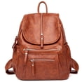 thumbnail image 2 of Mochila de cuero de alta calidad para mujer, bolso de hombro femenino Vintage, bolso de viaje para mujer, Mochilas escolares para niñas xuanjing unisex, 2 of 2