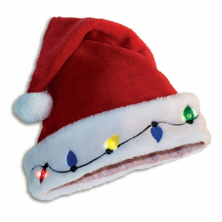 light up santa hat adult costume accessory walmart com light up santa hat adult costume accessory walmart com