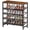 Rust, variant on JIOABL 5-Tier Shoe Rack, 30" Wide Entryway Storage Organizer with Adjustable Feet, Rust-Proof Steel Frame & Particle Board Shelves, Gray