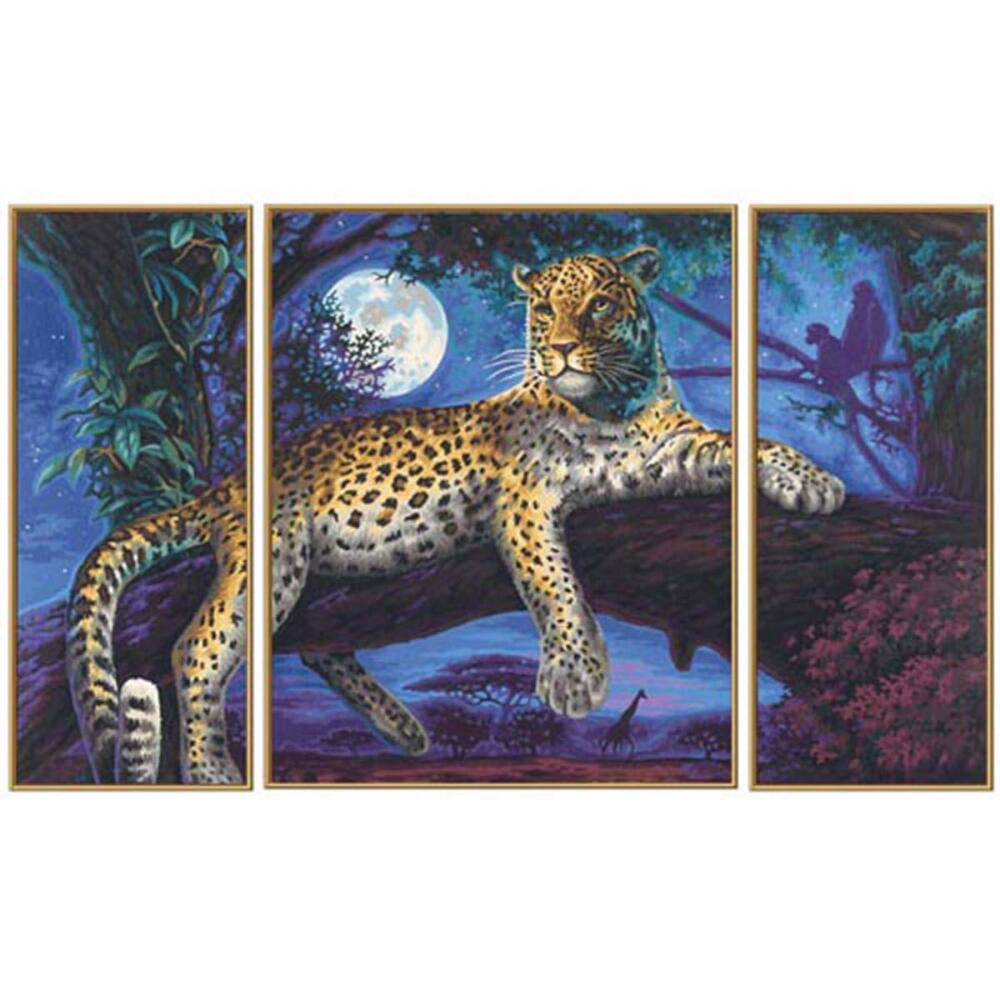 Schipper Africa The Big Five Triptych Paint by Numbers Painting Set Multi-Colour