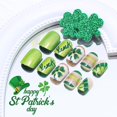 thumbnail image 2 of Uñas postizas Press On Sutaozhi de 24 piezas para el Día de San Patricio con trébol, 2 of 9