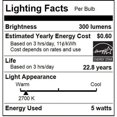 thumbnail image 2 of SUNLITE 80780-SU LED Torpedo Tip Chandelier 5w Light Bulb 2700K Soft White, 2 of 2