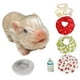 thumbnail image 1 of Bonita muñeca de cerdo realista, ideal para regalar a los niños. Blanco, 1 of 9