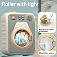 thumbnail image 2 of Rotatable Kids Washing Machine Laundry Toy Set para electrodomésticos de lavado en el hogar - Orange, 2 of 3