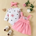 thumbnail image 6 of Emitonse Girls Skirt Set Baby Toddler Girl Outfits Fall Winter Clothes Knitted Cotton Long Sleeves Tops & Button Mini Skirts Set Size for 3-6 Months,RD2, 6 of 9