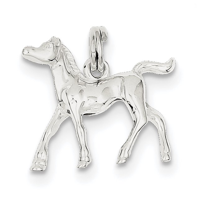 Charme Cheval en Argent Sterling QC5039 (20mm x 22mm)