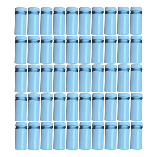 50 tornillos separadores para letreros, fijaciones de pared de acero inoxidable, accesorio versátil, tornillos publicitarios para de arte en