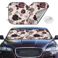 thumbnail image 4 of Goofa Retro Red Black Roses Printed Car Windshield Sunshade,Foldable Reflective Sun Visor,UV Protection Heat Blocker Sunshade,Car Cooling Accessory-, 4 of 7