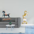 thumbnail image 2 of Escultura De Caballo De Pie, Adorno De Mesa Moderno, Decoración Feng Shui, Figura De Animal Para Escritorio, Sala De Estar, Estantería, Dormitorio, Centro De Mesa, 2 of 8
