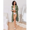 thumbnail image 3 of Ekouaer Kimono Robes for Women Long Lightweight Knit Bathrobe Shawl Soft Sleepwear Casual Ladies Loungewear, 3 of 6
