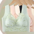 thumbnail image 4 of Sujetador de encaje ajustable, cómodo, sin aros de acero, ropa interior con fruncido, con parte superior holgada, soporte lateral, accesorio transpirable para mujer, 4 of 8
