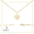 thumbnail image 7 of BEBERLINI Women Heart CZ Pendant Necklace Set 14K Gold Filled Cuban Chain Jewelry 18", 7 of 7