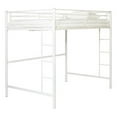 thumbnail image 1 of Pemberly Row Metal 2 Integrated Ladders Full Loft Bed in White, 1 of 13