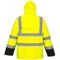 thumbnail image 3 of Portwest US366 Hi-Vis Lightweight Waterproof Contrast Rain Jacket Yellow/Black, 5X-Large, 3 of 4