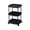 Black, variant on Gumesh 3 Tier Rolling Cart with Wheels for Under Desk Storage & Pantry Storage, Kitchen Utility Cart for Small Space, Laundry Room Organization Side Table ,White
