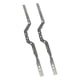 thumbnail image 3 of Piezas de repuesto de coche RC Hugo 2 piezas oruga de Acero inoxidable 1/12 332 mm x 37 mm, 3 of 10