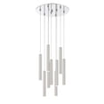 thumbnail image 7 of Z-Lite Forest 9 Light 16" Round Modern Steel LED Pendant in Chrome, 7 of 7