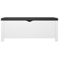 thumbnail image 3 of vidaXL Storage Box with Cushion White 105x40x45 cm, 3 of 4