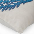 thumbnail image 6 of Pillow Cover, Linen Throw Pillow Cover Accent Pillow Couch Pillow Case, Ivory Blue Bead Embroidered Pillow Cover, Ivory Pillow Cover 20x20 inch (50x50 cm), Beach - Blue Coral Treasure, 6 of 8