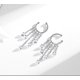 thumbnail image 5 of Pendientes de plata de ley con cadena de borlas para mujeres, adolescentes y niñas, sin perforación, pendientes de cartílago ER, 5 of 5