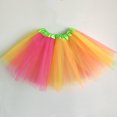 thumbnail image 2 of Akiihool Tutu for Toddler Girls Toddler Girls Dress Summer Fashion Dress Princess Dress Casual Dress Tutu Mesh Skirt Outwear Solid Colour(Yellow,One Size), 2 of 4