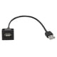 thumbnail image 2 of Cable De Salida USB, Cable De Toma USB De Entrada De 12 V-30 V Carga Segura Reemplazo De Plástico ABS Para Vios Para Cámara De Teléfono De Coche, 2 of 7