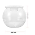thumbnail image 2 of OUNONA Transparent Plastic Fish Tank for Desktop Feeding with Easy Maintenance and Fall Resistant Design, 2 of 8