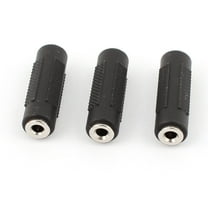 Unique Bargains 3.5mm Female to Female Audio Stereo Extension Adapter Connector, 3-Pack