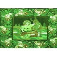 thumbnail image 1 of Ahgly Company Indoor Rectangle Medallion Green French Area Rugs, 2' x 3', 1 of 1