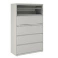 thumbnail image 6 of Hirsh 42 inch Wide 5 Drawer Metal Lateral File Cabinet for Home and Office, Holds Letter, Legal and A4 Hanging Folders, Gray, 6 of 10