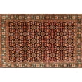thumbnail image 1 of Ahgly Company Machine Washable Indoor Rectangle Traditional Saffron Red Area Rugs, 5' x 7', 1 of 7
