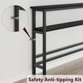 thumbnail image 5 of Narrow Console Table, 5.9” Slim Entryway Table, 2 Tier Console Tables for Entryway, Industrial Skinny Sofa Table with Adjustable Shelf, Behind Couch Table for Living Room, Hallway, Foye, 5 of 9
