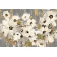 thumbnail image 2 of Art.com White and Green Bloom Gray Stretched Canvas Print Wall Art by Silvia Vassileva, 18" x 12", 2 of 4