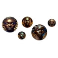 thumbnail image 2 of Designart "Portrait Of Glamorous African Lady V" African American Woman Metal Wall Art Set of 5 Piece, 2 of 5