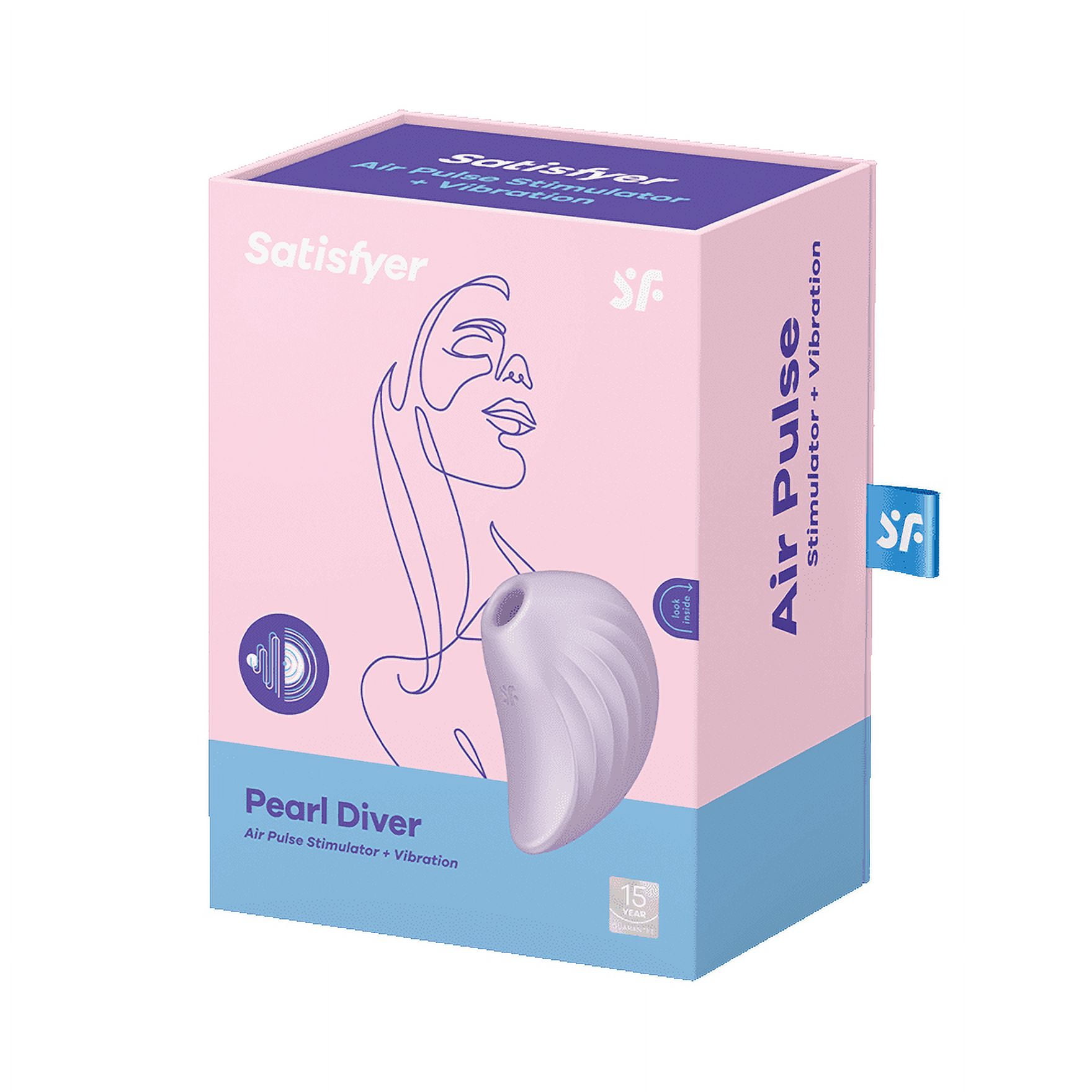 Satisfyer Pearl Diver Air-Pulse Vibrator with Clitoral Stimulation -  Clitoris Sucking Dildo + Vibration - Adult Sex Toy, Female Pleasure Device,  Waterproof, Rechargeable (Mint) - Walmart.com