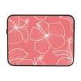 thumbnail image 7 of Pink Hibiscus Line Art Portable Laptop Sleeve Compatible with MacBook Air Notebook Computer Case for Men Women College School Students, 7 of 7