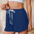 thumbnail image 4 of XFLWAM Womens Sweat Shorts Casual Summer Comfy Cotton Shorts Drawstring High Waisted Lounge Shorts with Pockets, 4 of 8