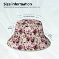 thumbnail image 3 of Bingfone Rose Flowers Bucket Hat for Men Women,Packable Reversible Printed Sun Hats,Fisherman Outdoor Travel Hiking Beach Caps, 3 of 7