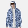 thumbnail image 4 of Kll Stylized Flowers Vintage Boho Print Men'S Women’s Upf 50+ Sun Protection Outdoor Hoodie Jacket Long Sleeve Fishing Hiking Performance Shirt- Large, 4 of 8