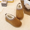 thumbnail image 5 of SERTGUTR Kids Fleece Lined Snow Boots, Slip-On Embroidered Winter Shoes, Non-Slip Chunky Sole Warm Ankle Boots, Everyday School Outdoor Boys Girls Boots(4-4.5 Years,26), 5 of 6