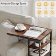 thumbnail image 4 of C-Shaped End Table with Storage - Retro Side Table for Small Spaces, 4 of 7