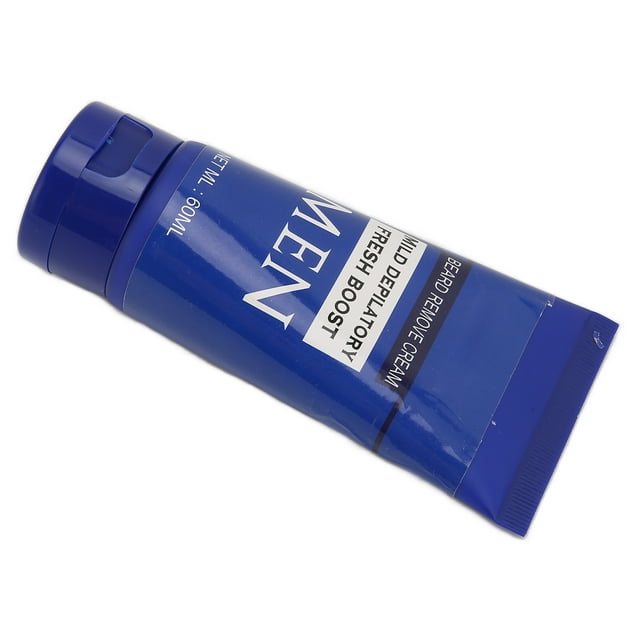 Crema de Depilacia de Barba No Irritante, Crema de Depilació Corporal Fórmula de Planta y Rápida Sin residuos para Hombres TODO de Piel