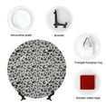 thumbnail image 4 of Wukai Wild Animal Leopard Print Print Decorative Plate for Display,Bone China Decorative Plate, Ceramic Dinner Plate with Stand, Vertical Ceramic Plate-6in, 4 of 6