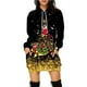 thumbnail image 1 of Vestido con capucha de árbol de Navidad para mujer, suéter de patrón divertido, ropa de fiesta de vacaciones de Navidad, falda de moda informal, Jersey, nuevo, 1 of 4