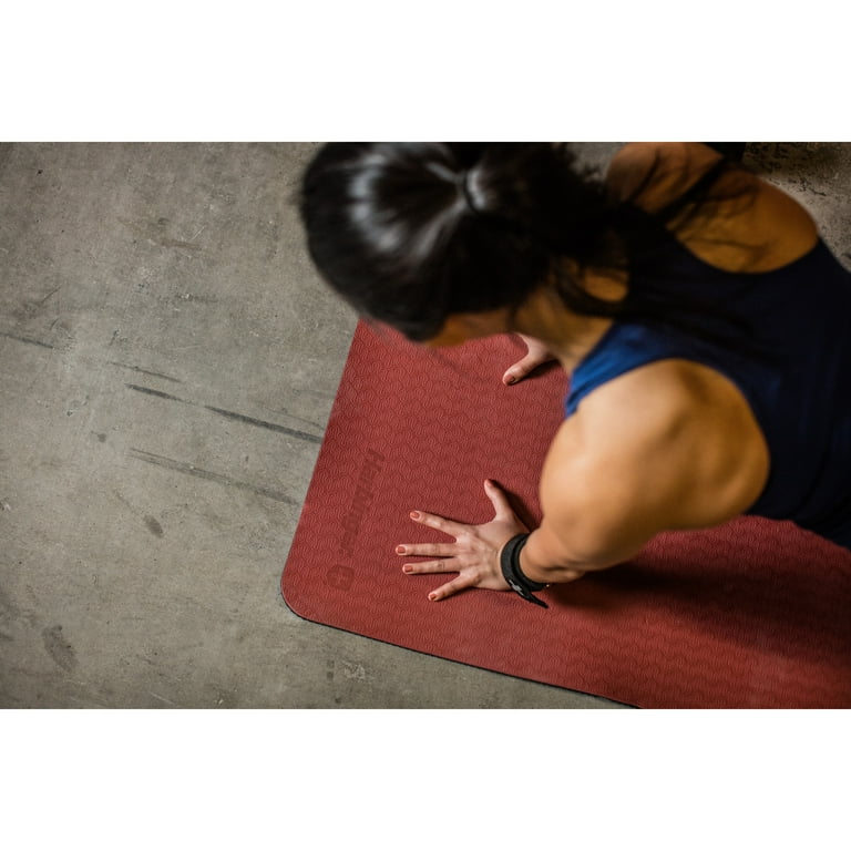 Harbinger Recyclable Foam Eco Fit Exercise Mat 3 8 Inch Wine Walmart
