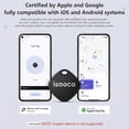 thumbnail image 3 of Dual System Bluetooth Tracker, Mini Smart Air Tracker Tags-4 Pcs, Key Finder and Item Locator Works with Apple Find My And Android Find Hub, Tracker Tag for Keys/Luggage/Wallet, etc., 3 of 9